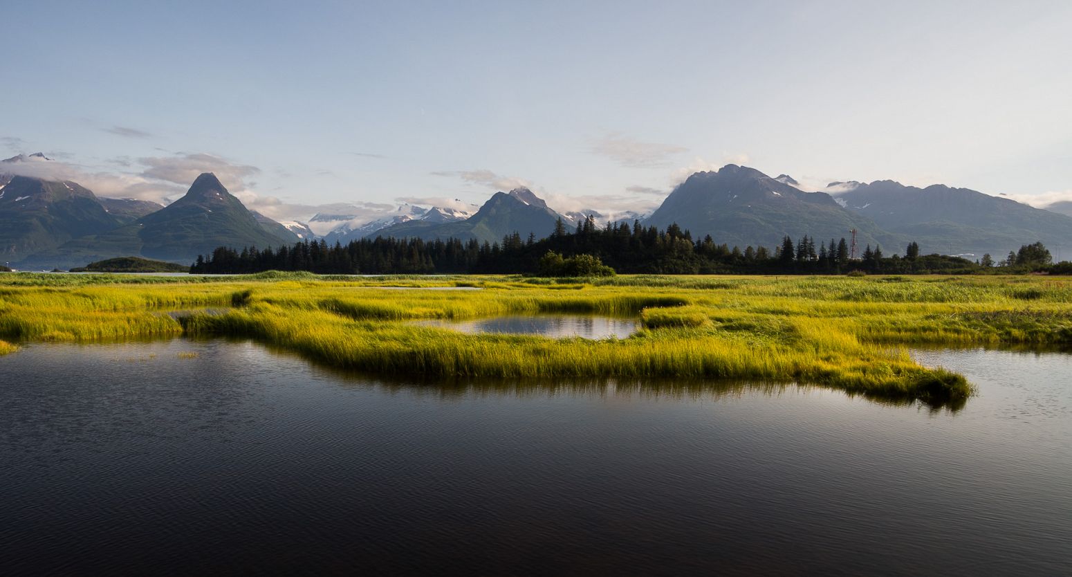 Port Valdez from Richardson Hwy, Alaska, USA