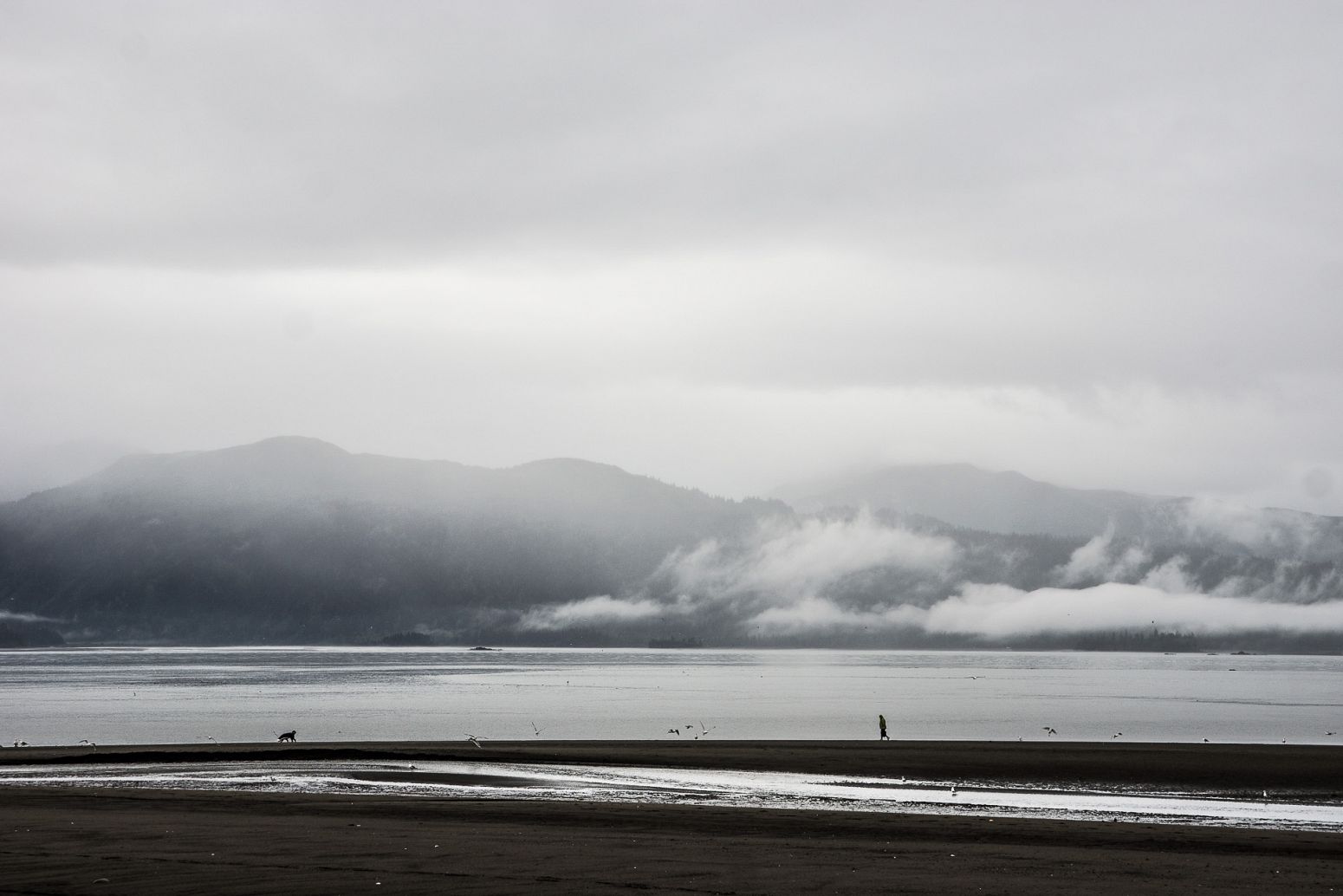 Cloudy weather in Homer, Alaska, USA