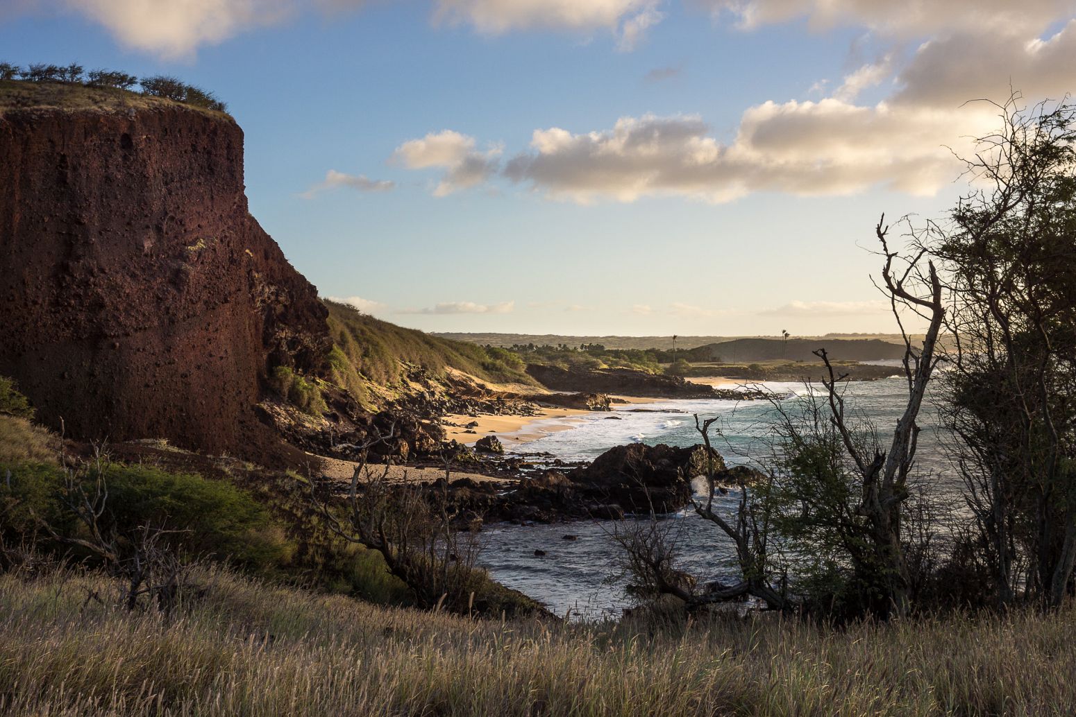 Secluded beaches on the west coast of Molokai, Hawaii, USA