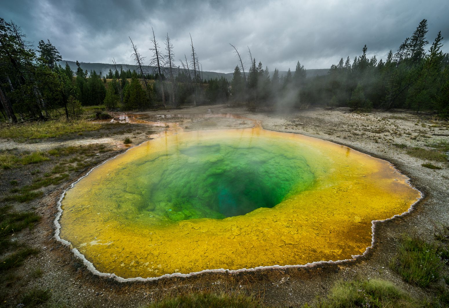 Morning Glory pool, Yellowstone NP, Wyoming, USA