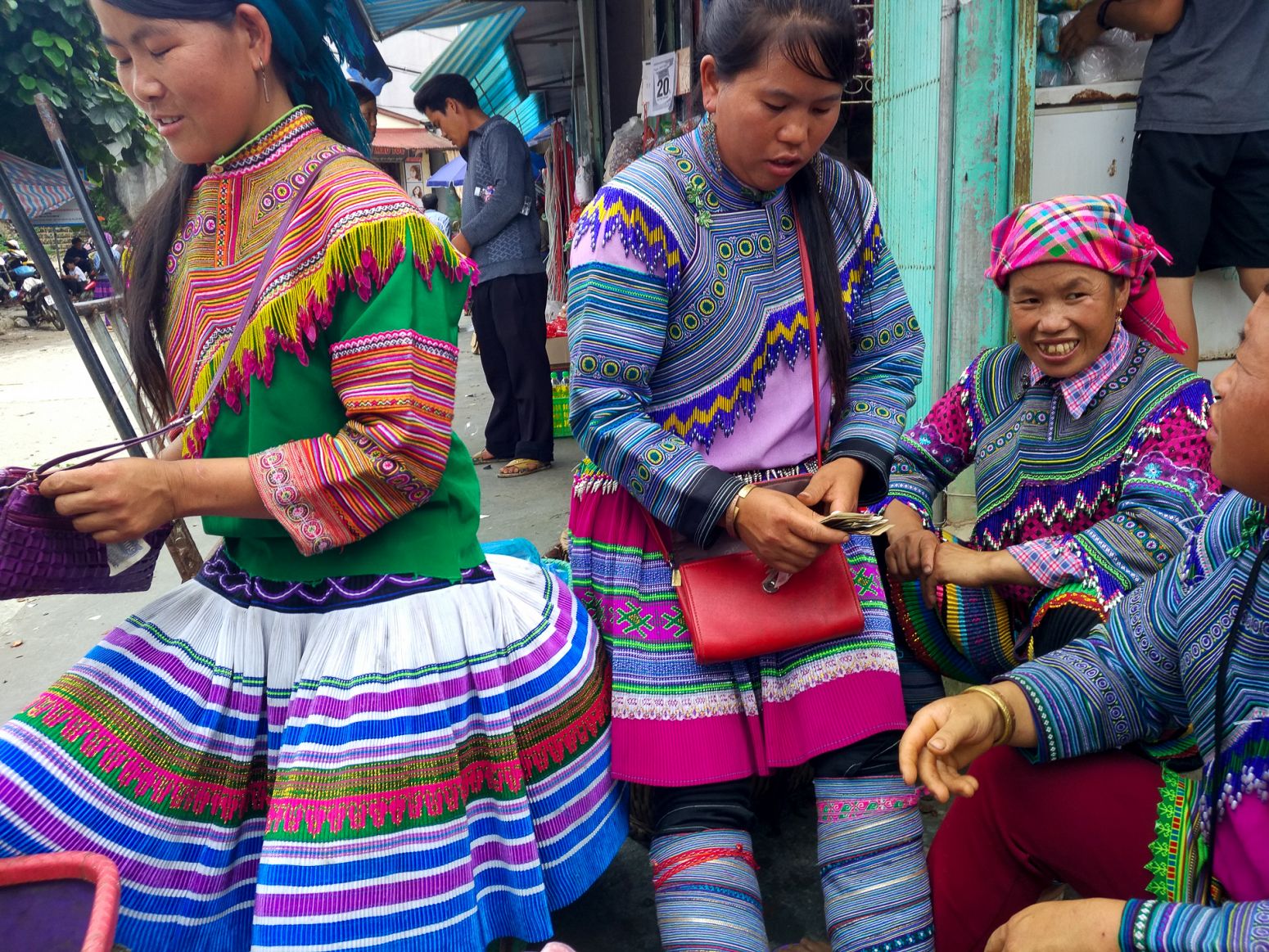 Hmong women at Bac Ha market, Vietnam