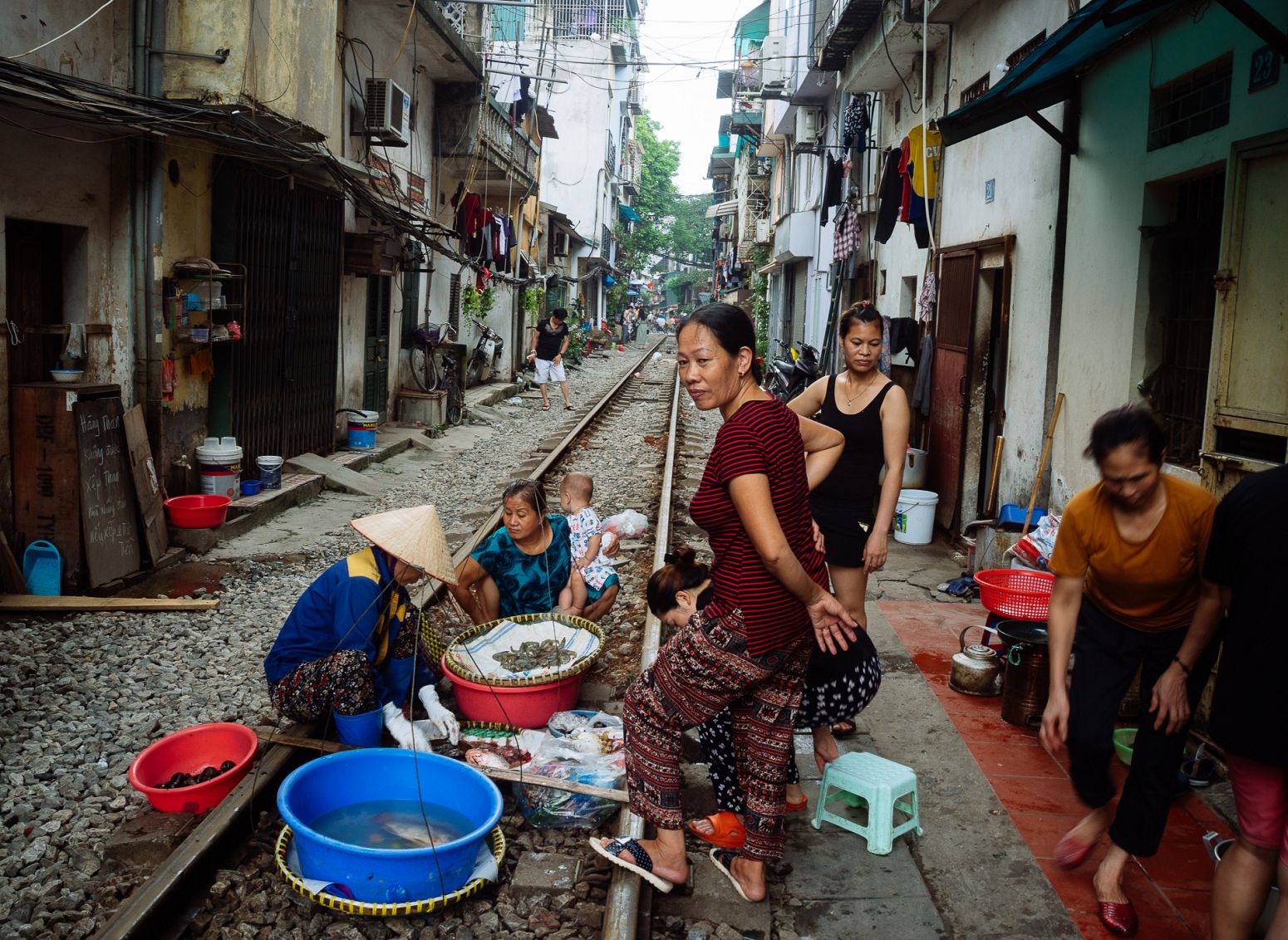 Train street, Hanoi, Vietnam
