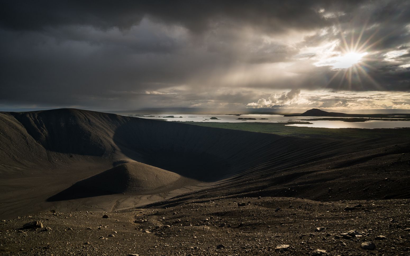 Hverfjall volcano, Iceland