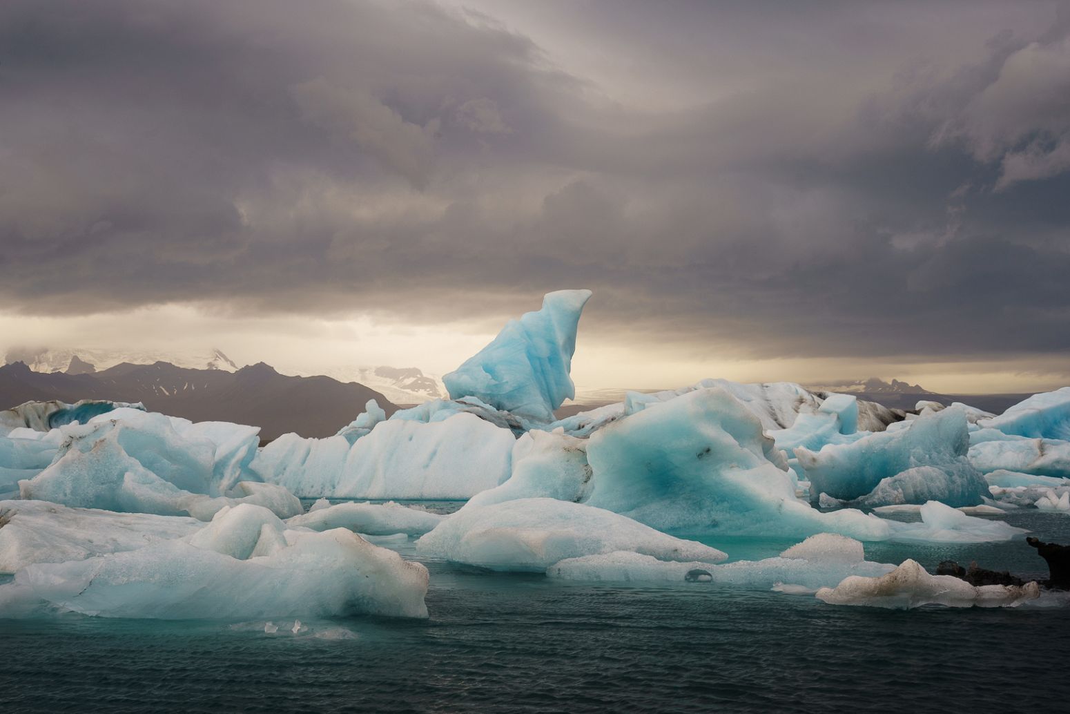 Icebergs in Jokulsarlon, Iceland