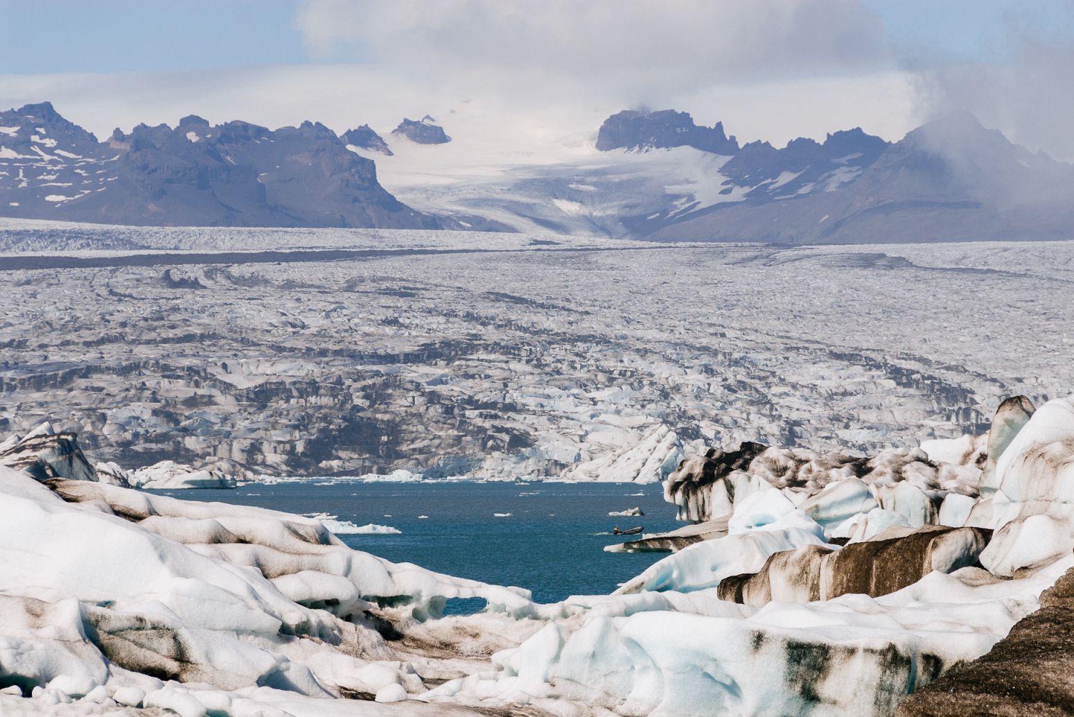 Icebergs in Jokulsarlon, Iceland