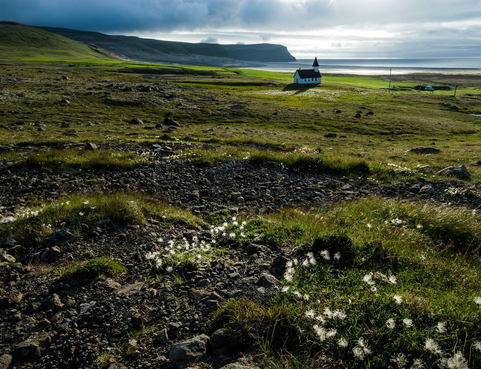 Small church in Brejdavik, Iceland