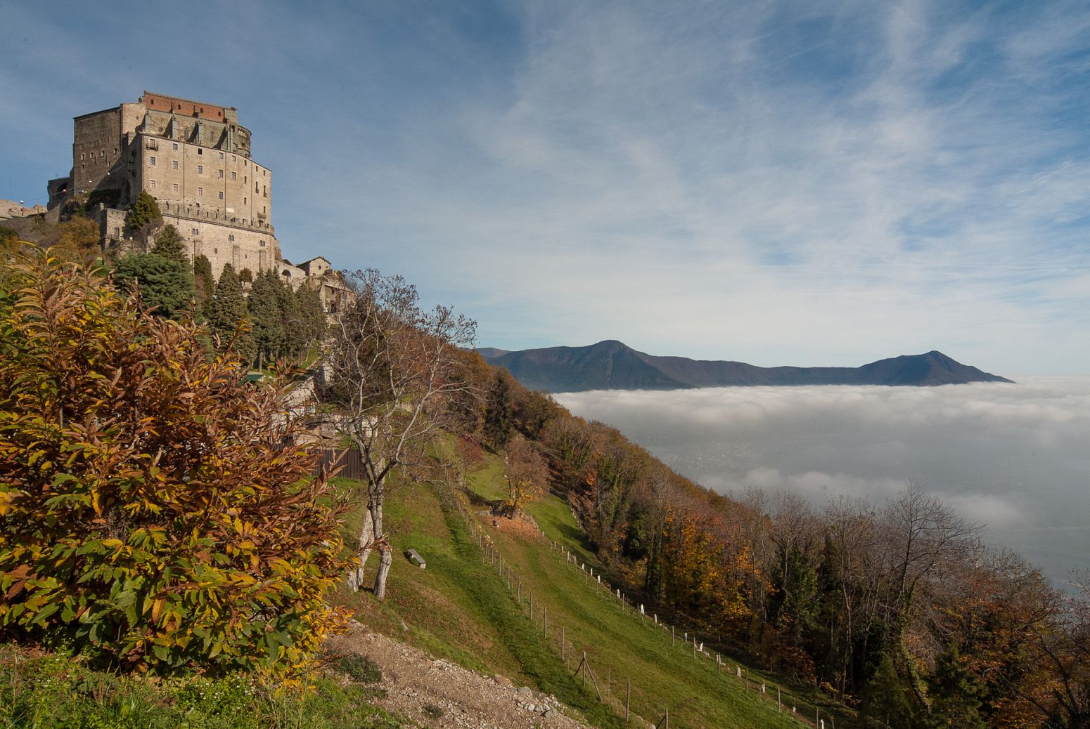 The Sacra di San Michele, Sant Ambrogio, Torino, Italy