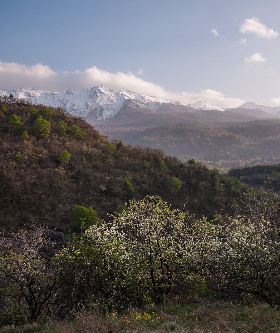 The Alps over Giaglione, Torino, Italy