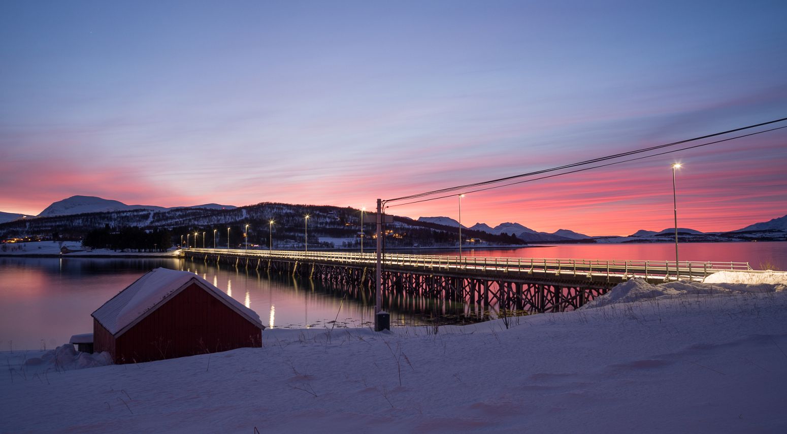 Sunrise near Tromso, Norway