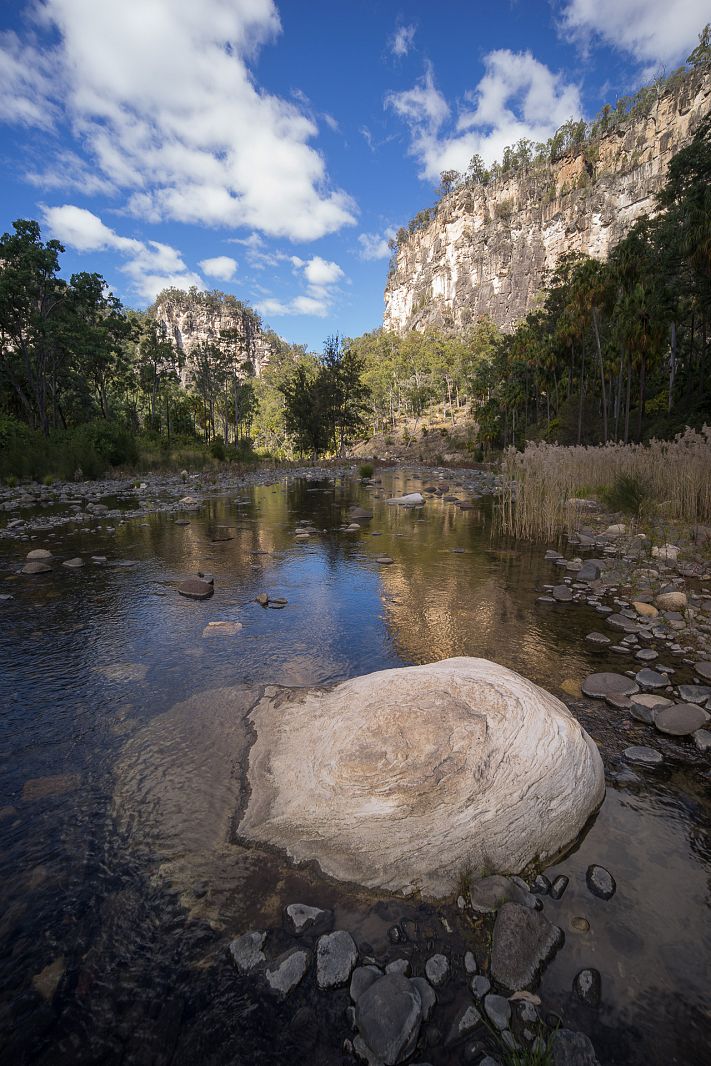 Carnarvon Creek in Carnarvon Gorge, Carnarvon NP, Queensland, Australia
